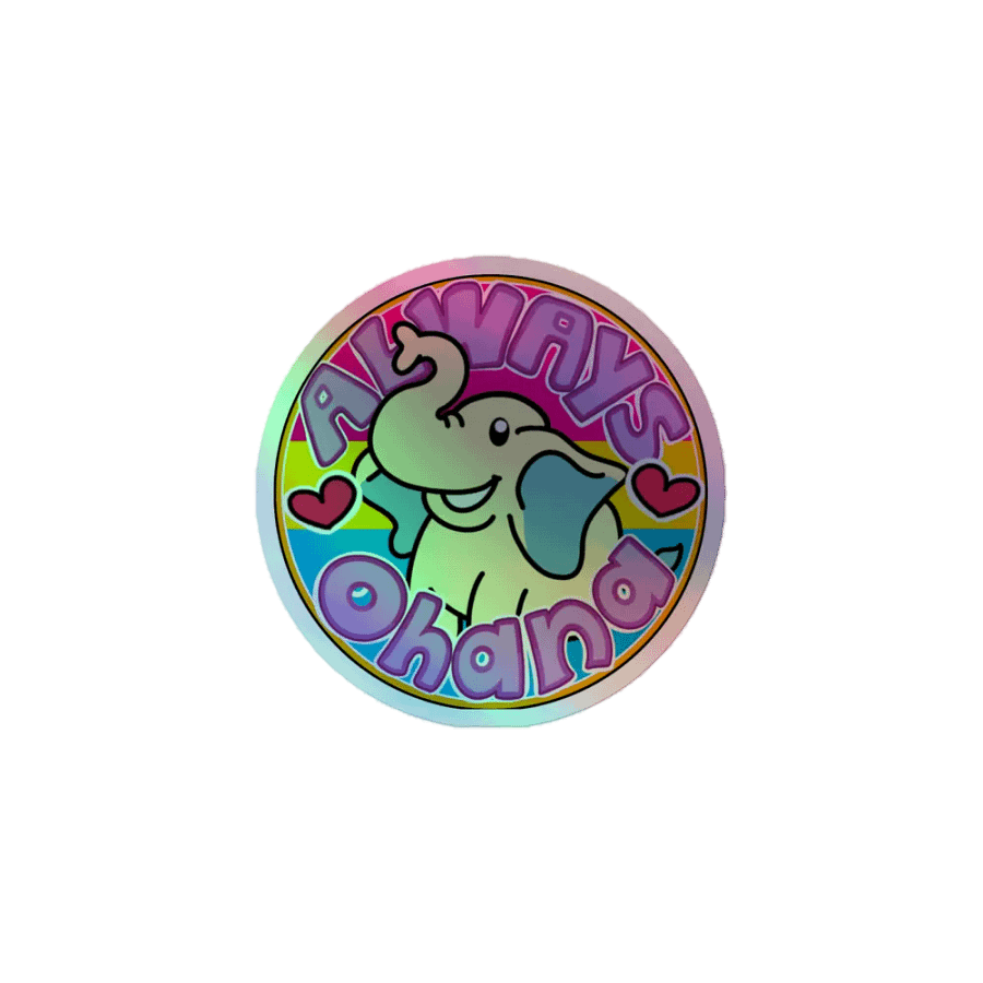 AlwaysxOhana Logo Holo Sticker product image (1)