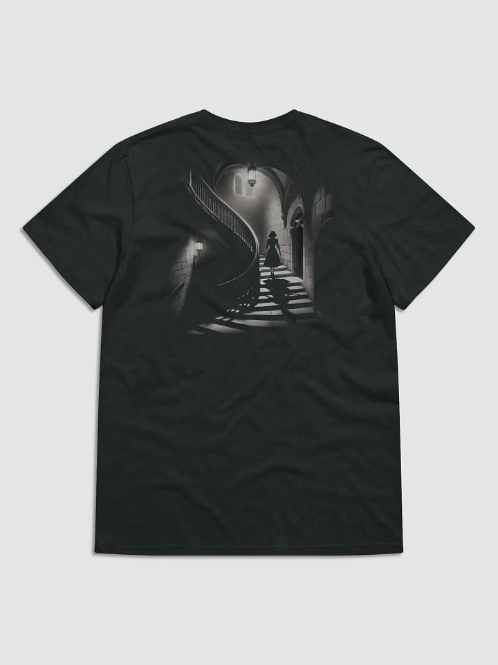 Spiral Staircase Mystery: Elegance in Noir (Womens Tee) product image (1)