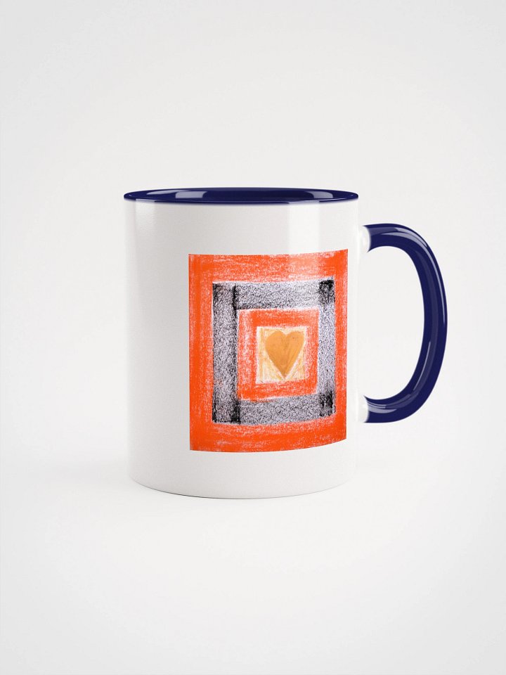 Golden Heart Geometric Ceramic Mug product image (1)
