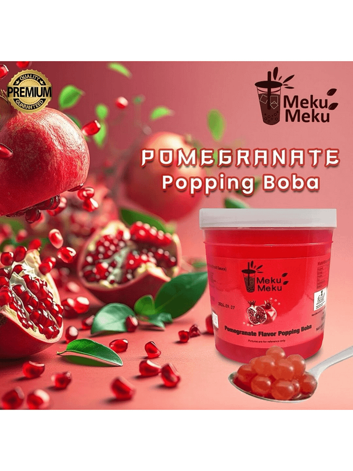 Pomegranate Popping Boba Crystals Delicious Flavour product image (1)