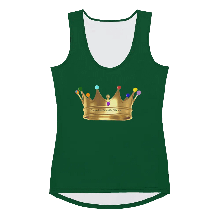 Queendom Beautiful Women Crown Tank Top/Green( TM) product image (2)