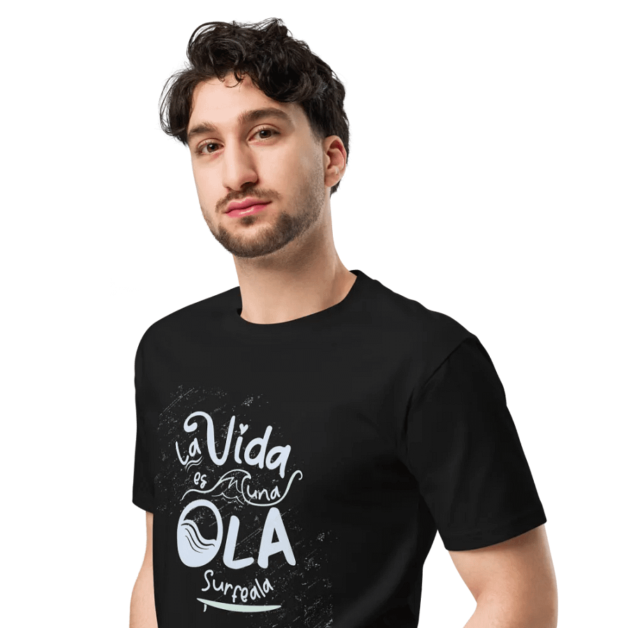 Unisex Premium T-Shirt La vida es una Ola product image (4)