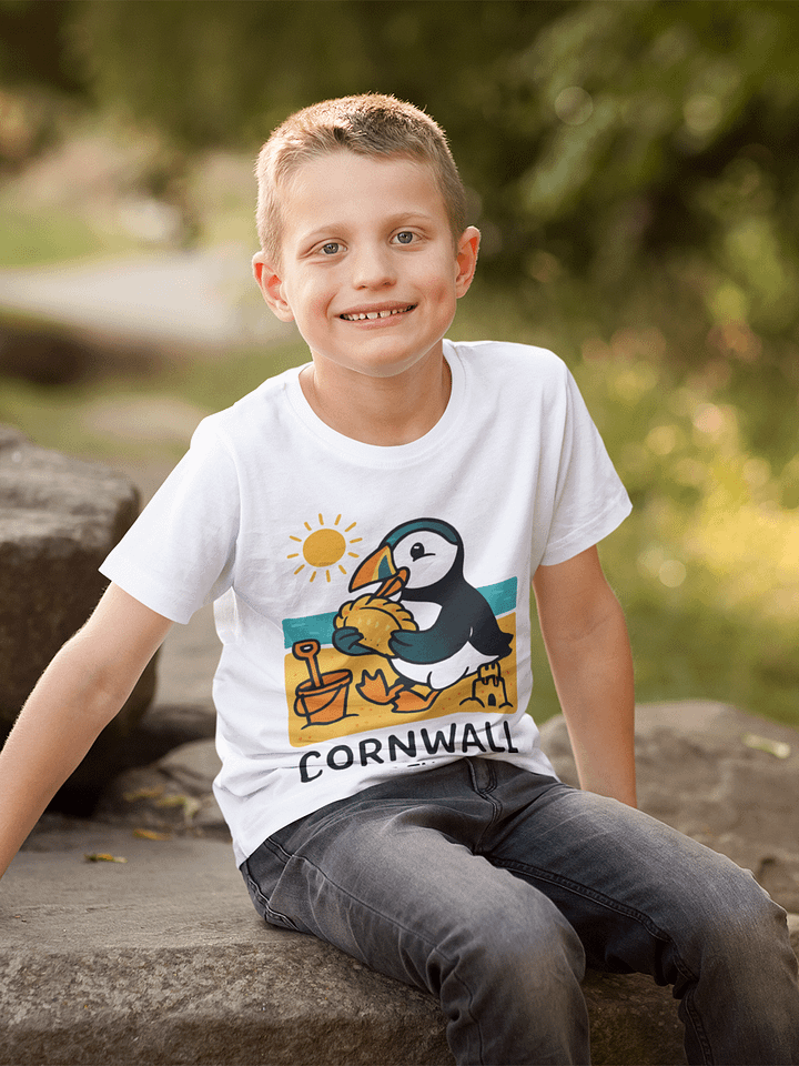 "Cornwall: Where the Pasty Meets the Puffin!" Youth Classic Tee product image (1)