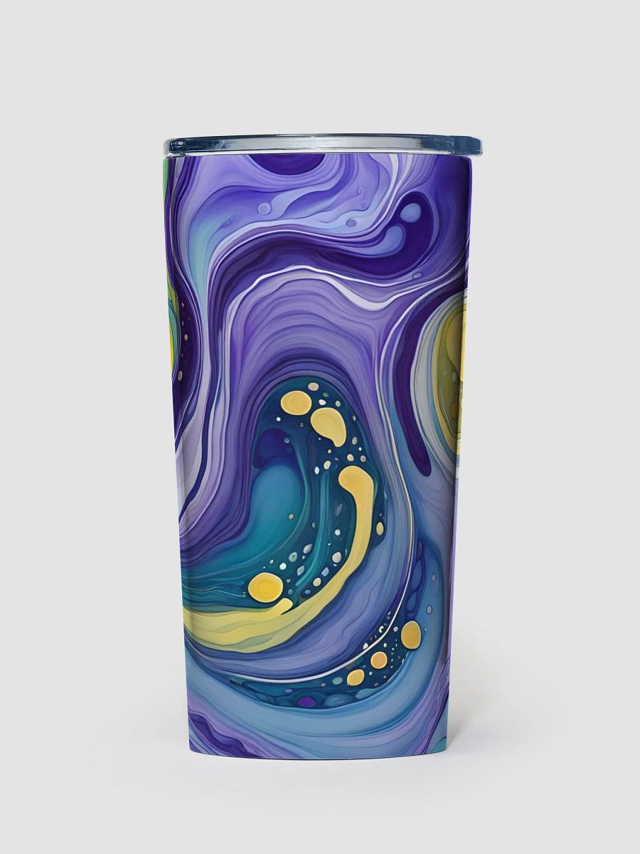 Cosmic Harmony Fluid Art Tumbler product image (1)