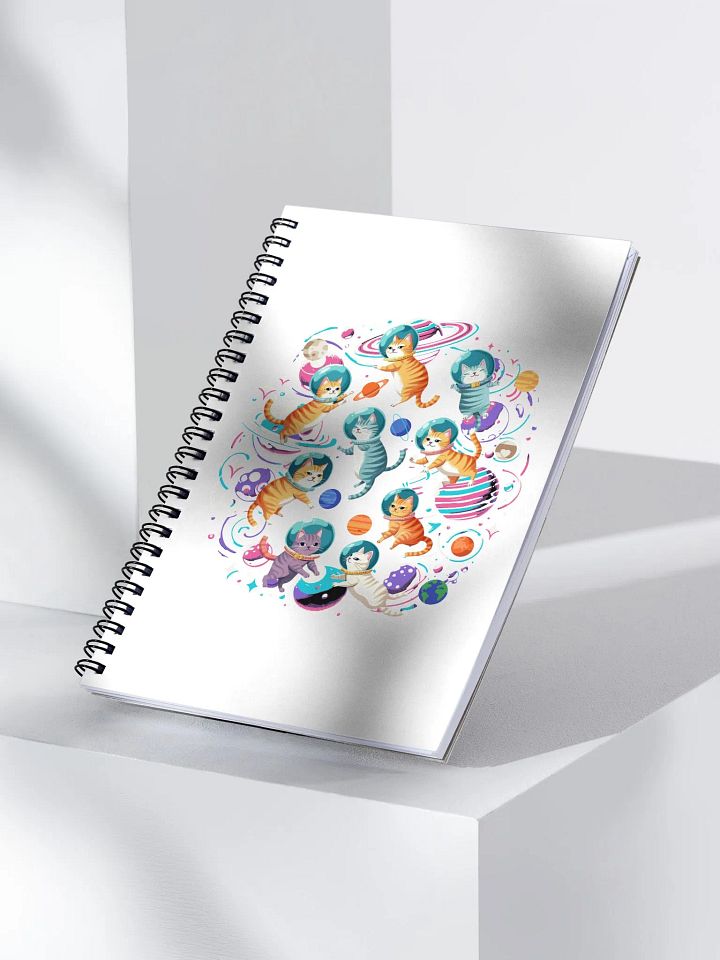 Cats In Space Cosmic Spiral Notebook product image (1)