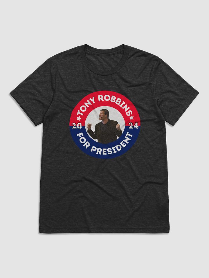 Tony Robbins for President 2024 Campaign Button UltraSoft Tri-Blend Tee product image (1)