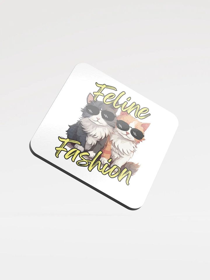 Feline Fashion Cool Cat Cork Coasters product image (1)