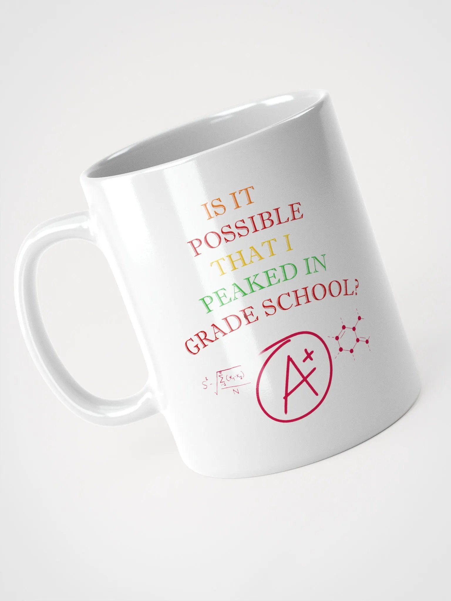 Is It Possible That I Peaked In Grade School? White Mug product image (8)