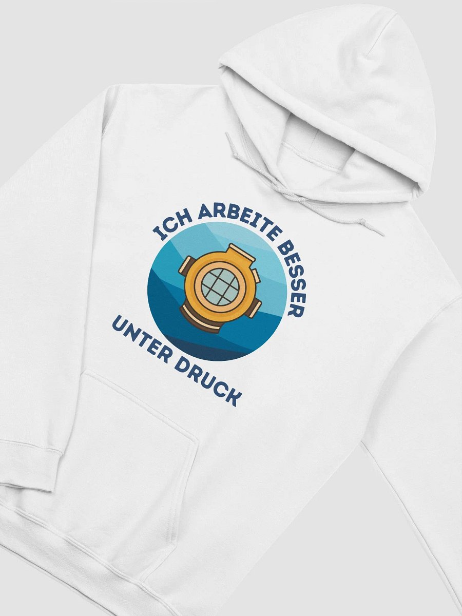 Ich arbeite besser unter Druck Hoodie product image (2)