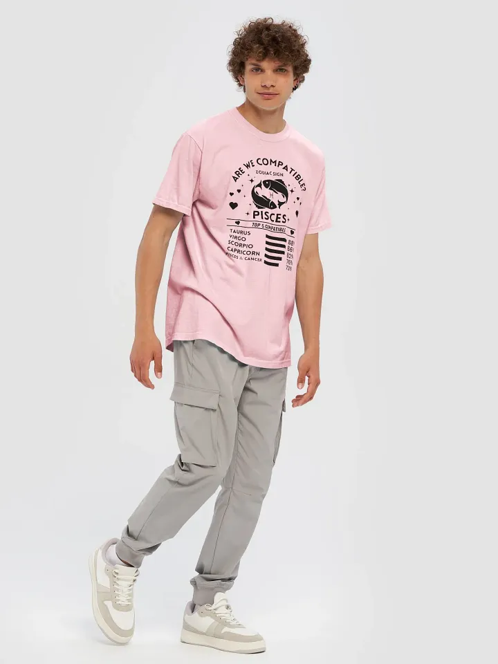 Pisces Zodiac Sign Romantic Compatibility T-Shirt - Light Comfort Colors 1717 product image (10)