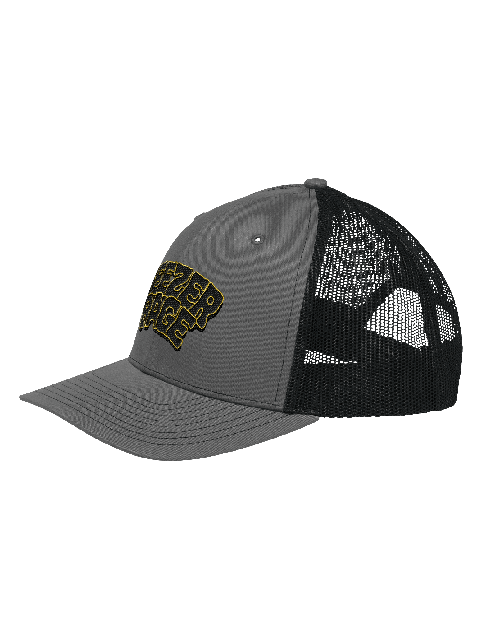Trucker Hat Geezer Rage (Black & Yellow logo) product image (3)