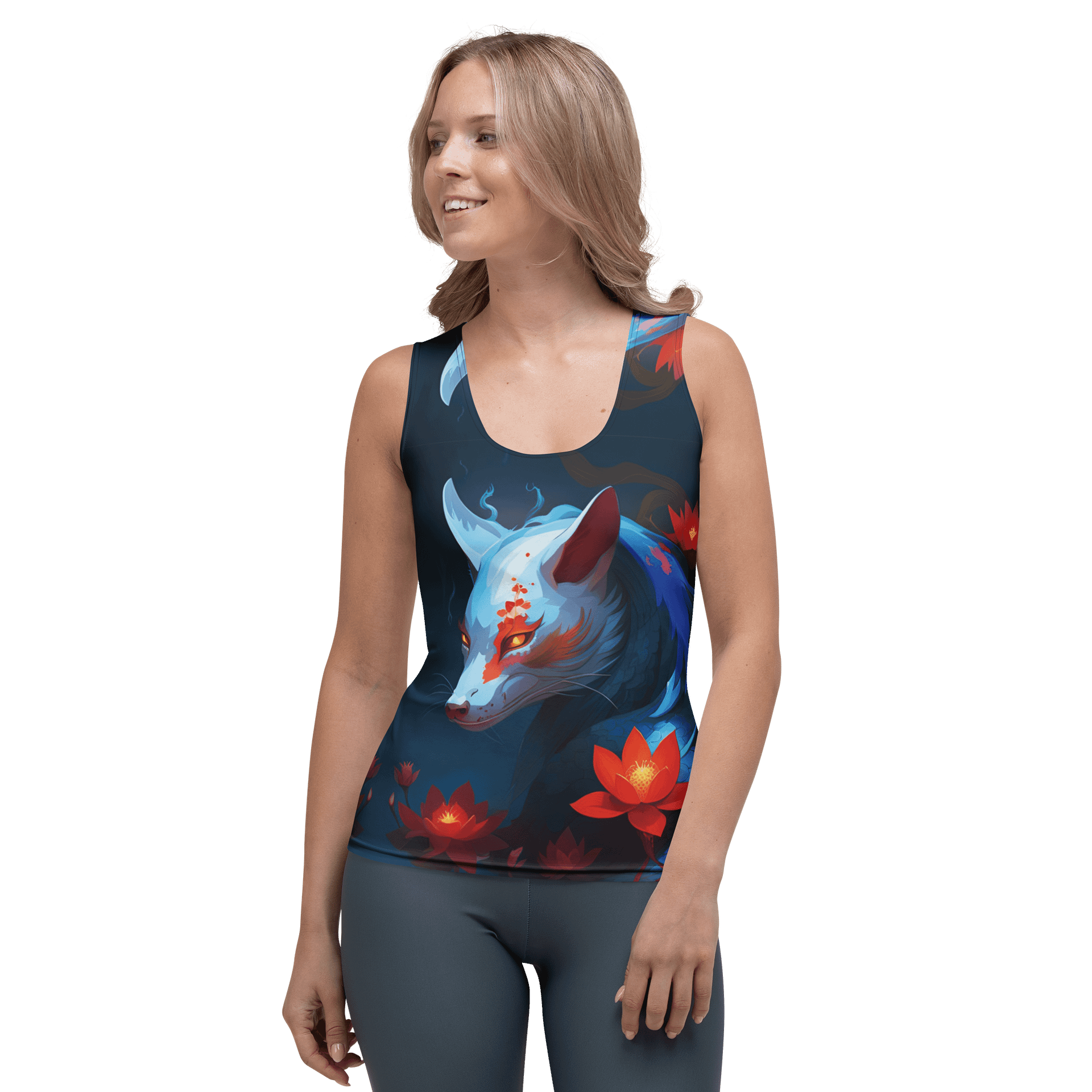 Mystical Foxes All-Over Print Tank Top product image (1)