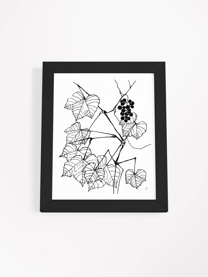 Botanical Bliss Framed Poster - Fine Grape Leaves product image (3)