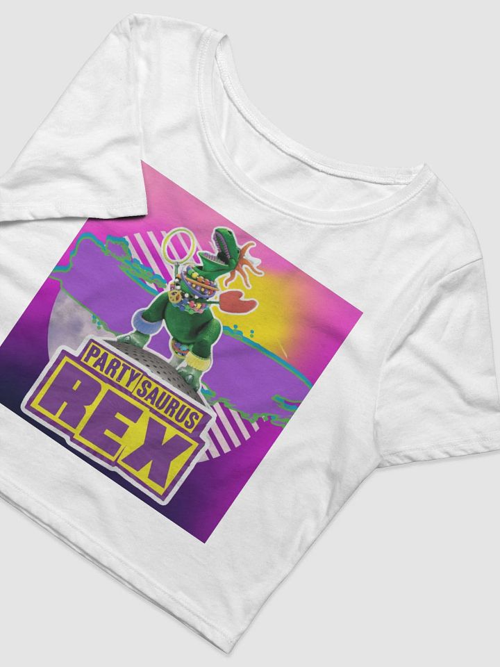 Partysaurus Rex Crop Top Tee product image (2)