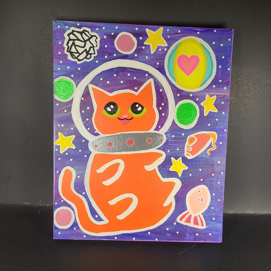 Space Cadet 8x10 painting on canvas product image (3)