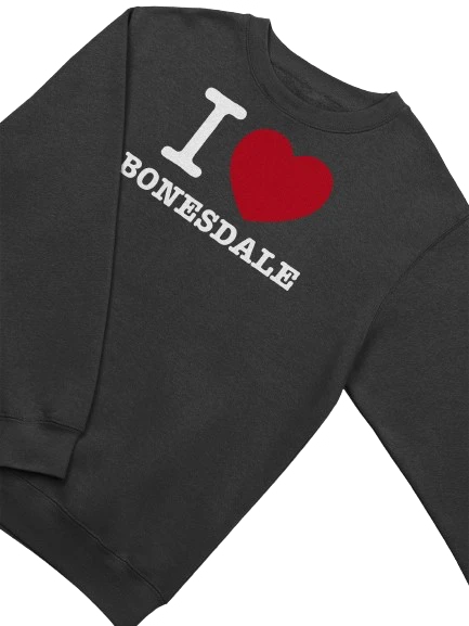 White Text I Heart Bonesdale Sweatshirt product image (3)