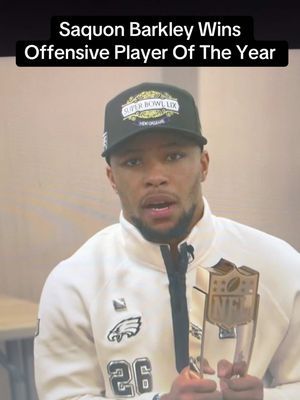 Saquon Barkley Offensive Player Of The Year #nfl #fyp #nflhonors #superbowl #eagles 