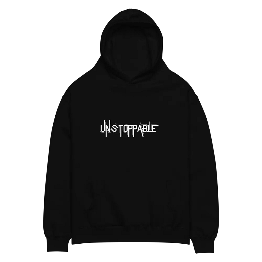"Unstoppable" Premium Unisex Hoodie - Front & Back Graphic Print Oversized Hoodie product image (4)