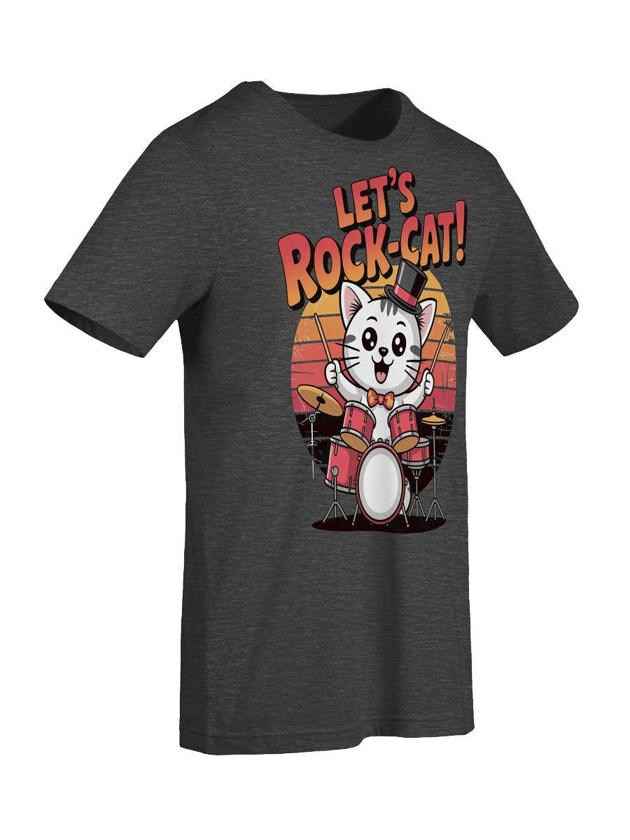 Rock-Cat Drummer T-Shirt product image (8)