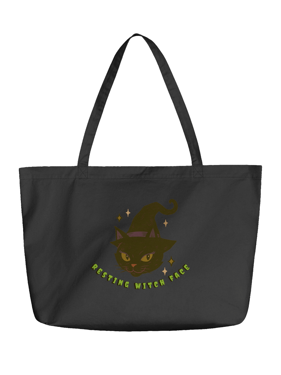 Resting Witch Face Organic Tote product image (1)