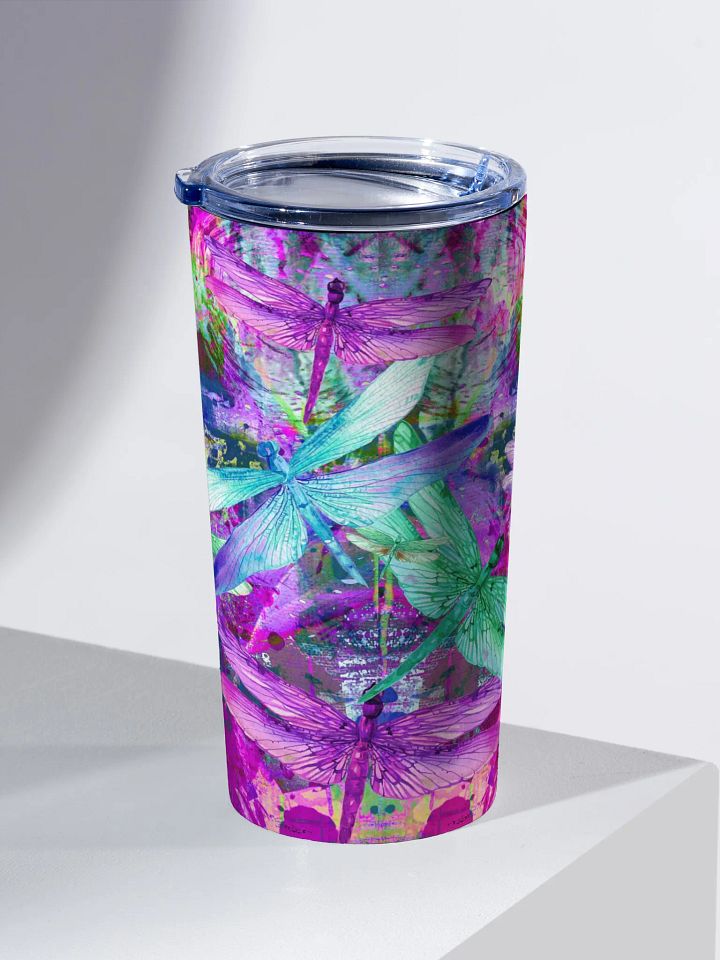 Dragonfly DELIGHT 20oz Stainless Steel Tumbler gift for moms nature lovers friends colleagues product image (2)