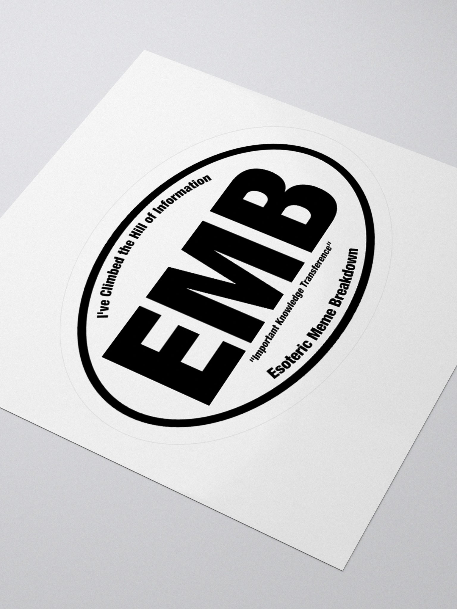 Esoteric Meme Breakdown "EMB" Sticker - Small product image (4)