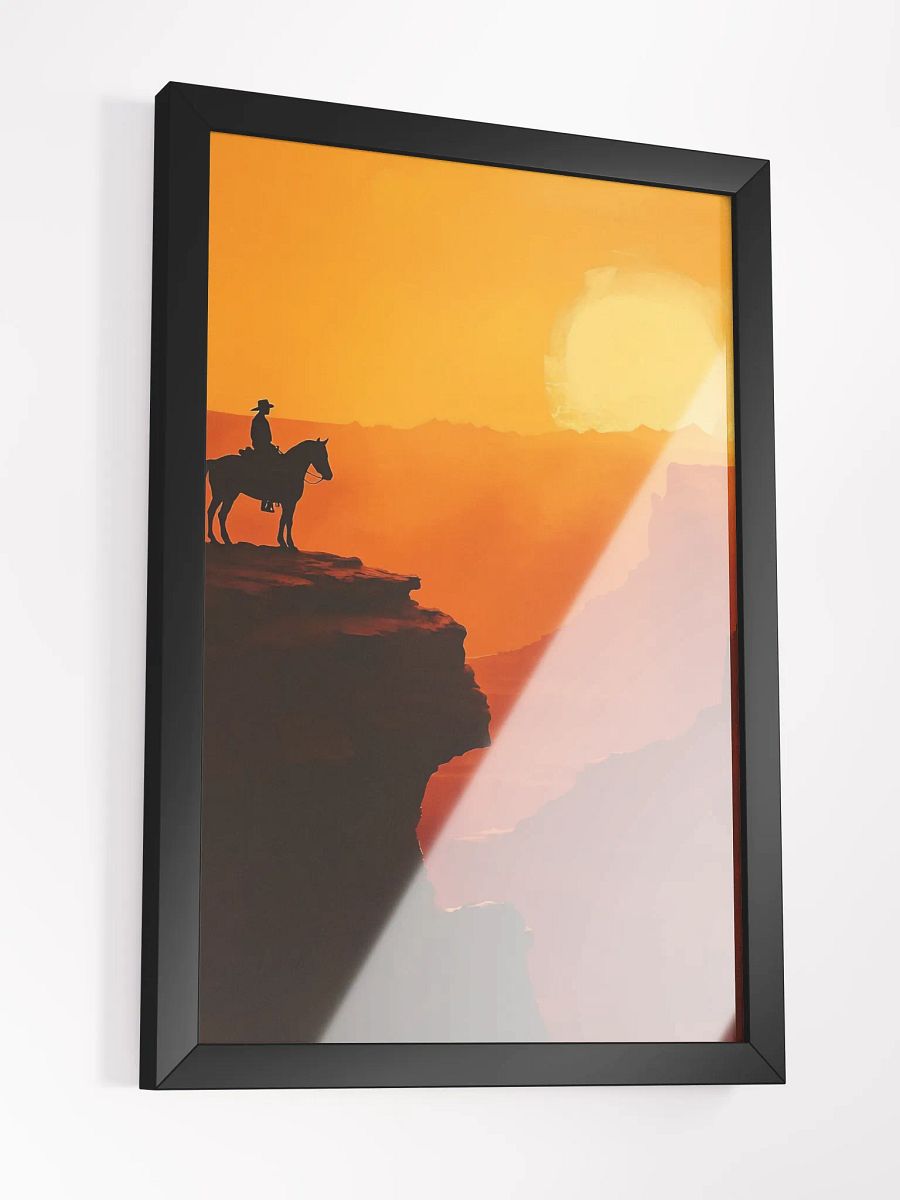 Chase the Sun, Even When the Trail is Rough - Western Sunset Art Poster product image (18)