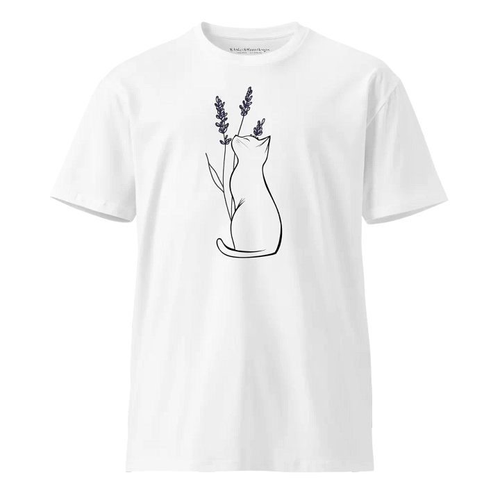 Lavender Cat Supreme Comfort Unisex T-Shirt product image (1)
