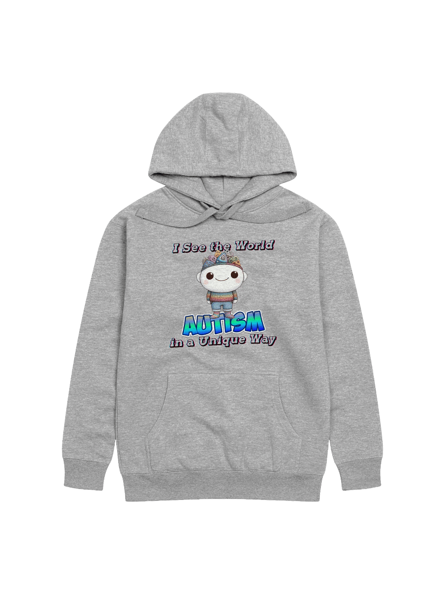 Autism: I See the World in a Unique Way Cotton Heritage Unisex Premium Hoodie product image (1)