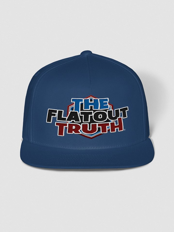 TFOT Embroidered Statement Red Hex Flat Snapback Hat product image (4)