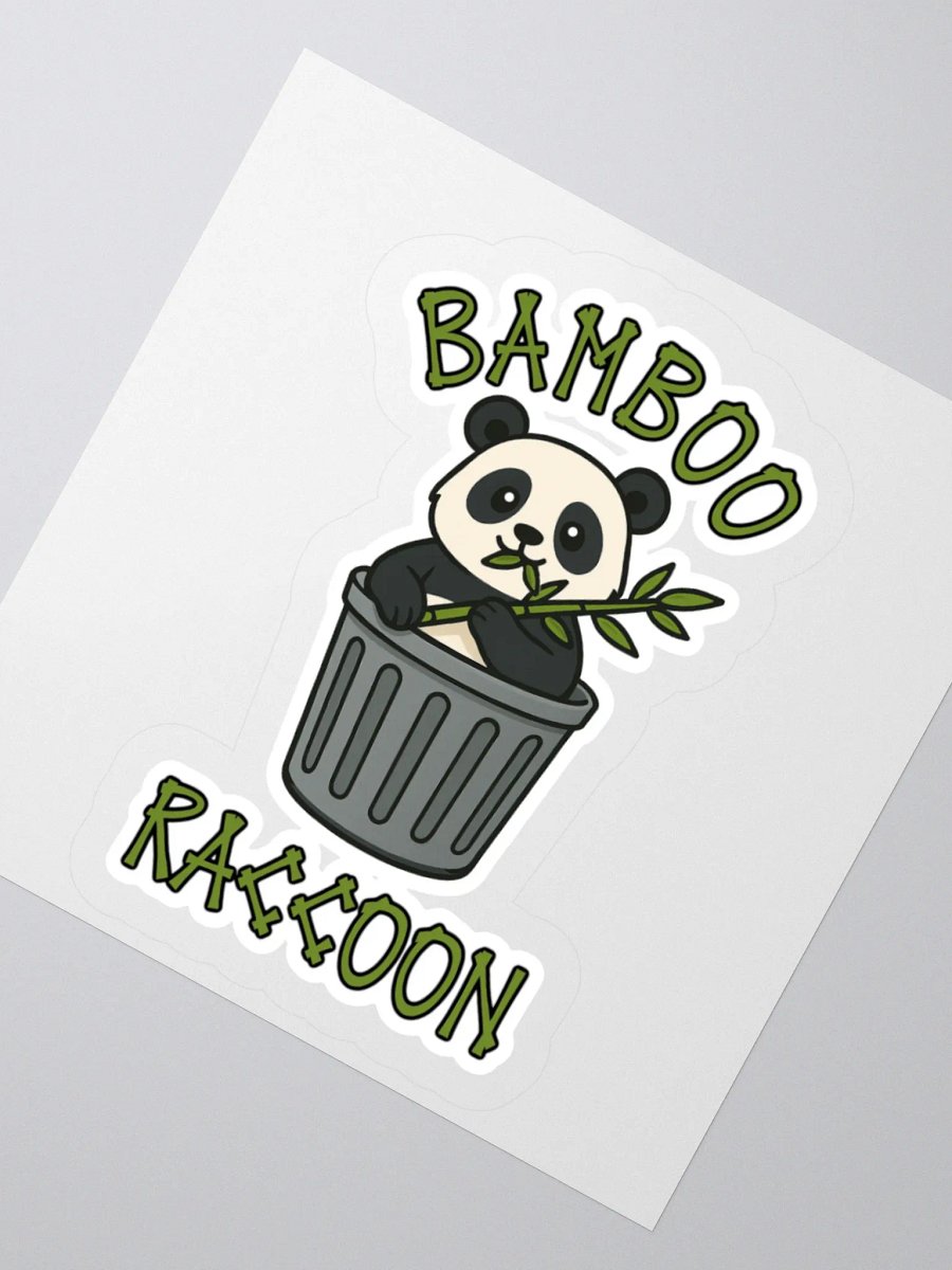 Bamboo Raccoon Sticker product image (5)