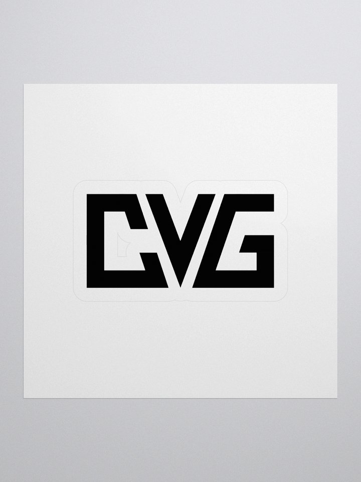 CVG Black Logo Kiss-Cut Sticker product image (1)
