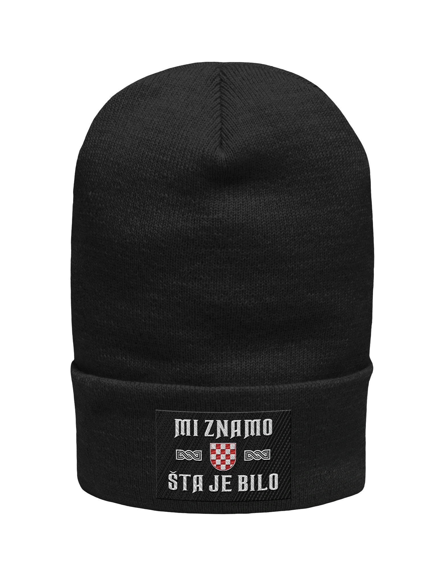 Checkered Shield Cuffed Beanie product image (3)