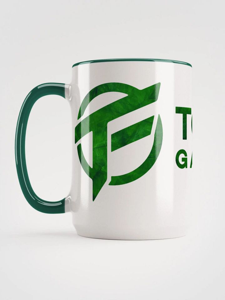 TopFrag™ Green Ceramic Mug with Color Inside product image (1)