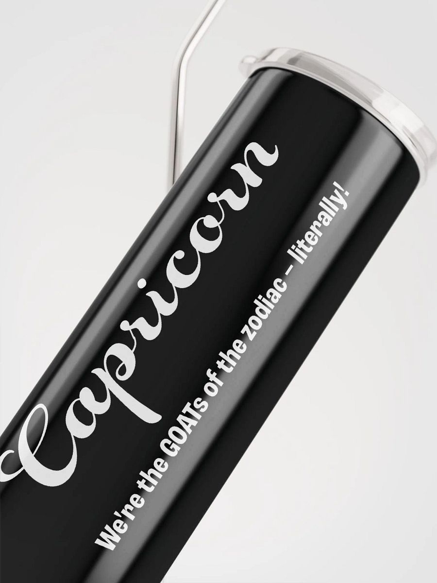 Capricorn Zodiac Stainless Steel Tumbler: Embrace Your Sign with Eco-Friendly Style! product image (5)