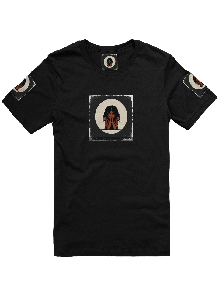 Contemplative Curly Thoughts T-Shirt product image (1)