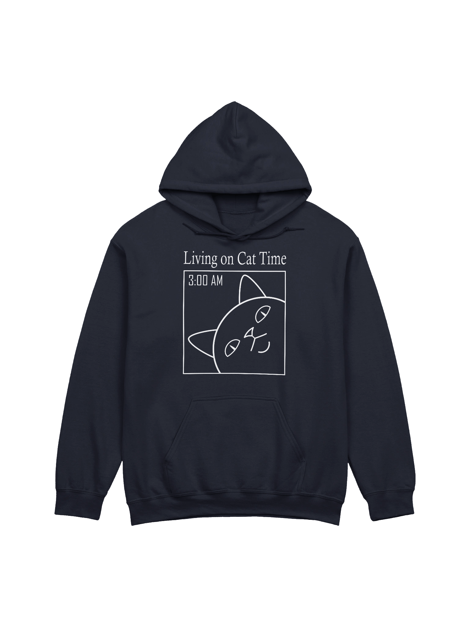 Living on Cat Time - Unisex Adult Hoodie product image (5)
