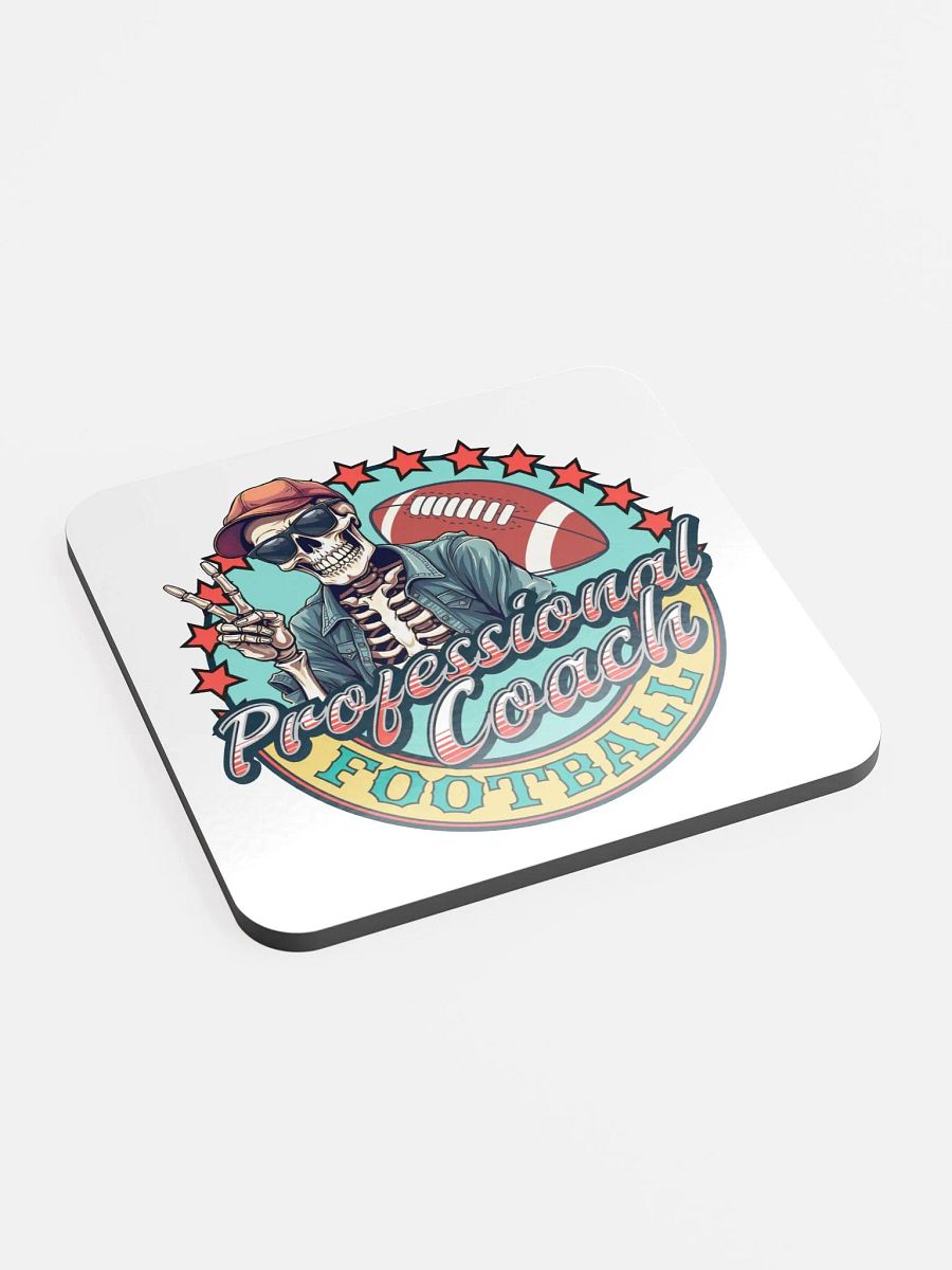 Professional Coach Skeleton Football Cork Coaster product image (3)