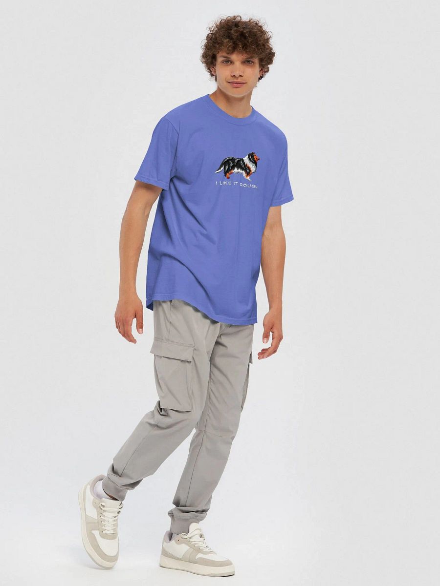 I Like It Rough T-Shirt(Embroidered) of a Rough Collie(Tricolor) product image (10)