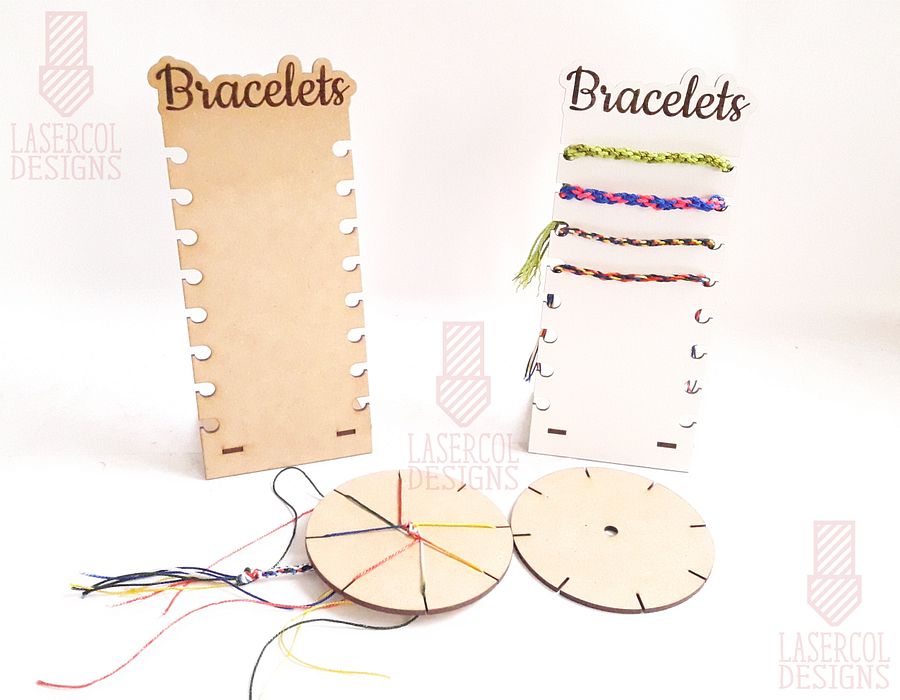 Bracelet Braiding Disc and Stand - Laser Cut Files product image (5)