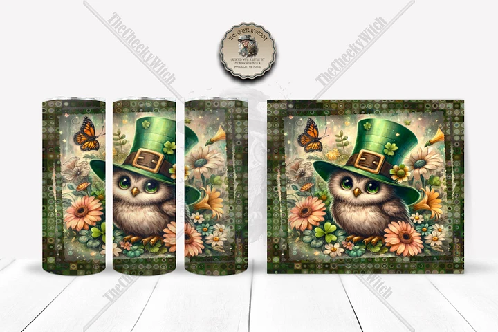 Shamrock Owl TUMBLER DESIGN product image (2)