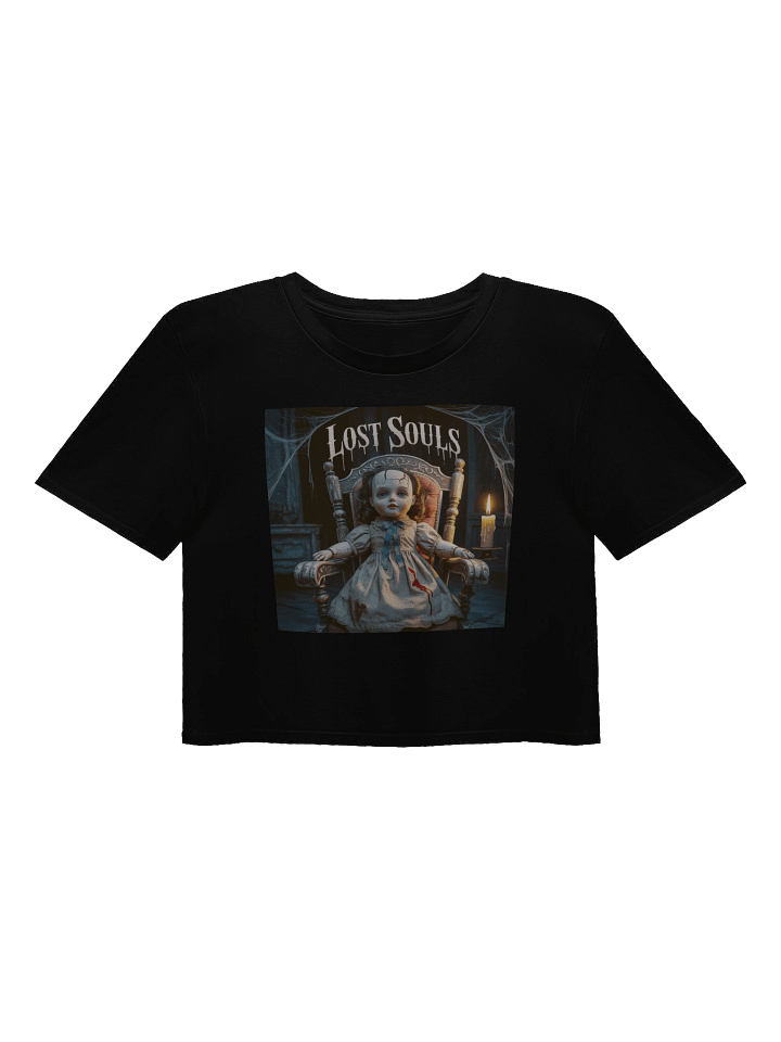 Midnight Veil Designs Gothic Women's Crop Top - Lost Souls Black product image (1)