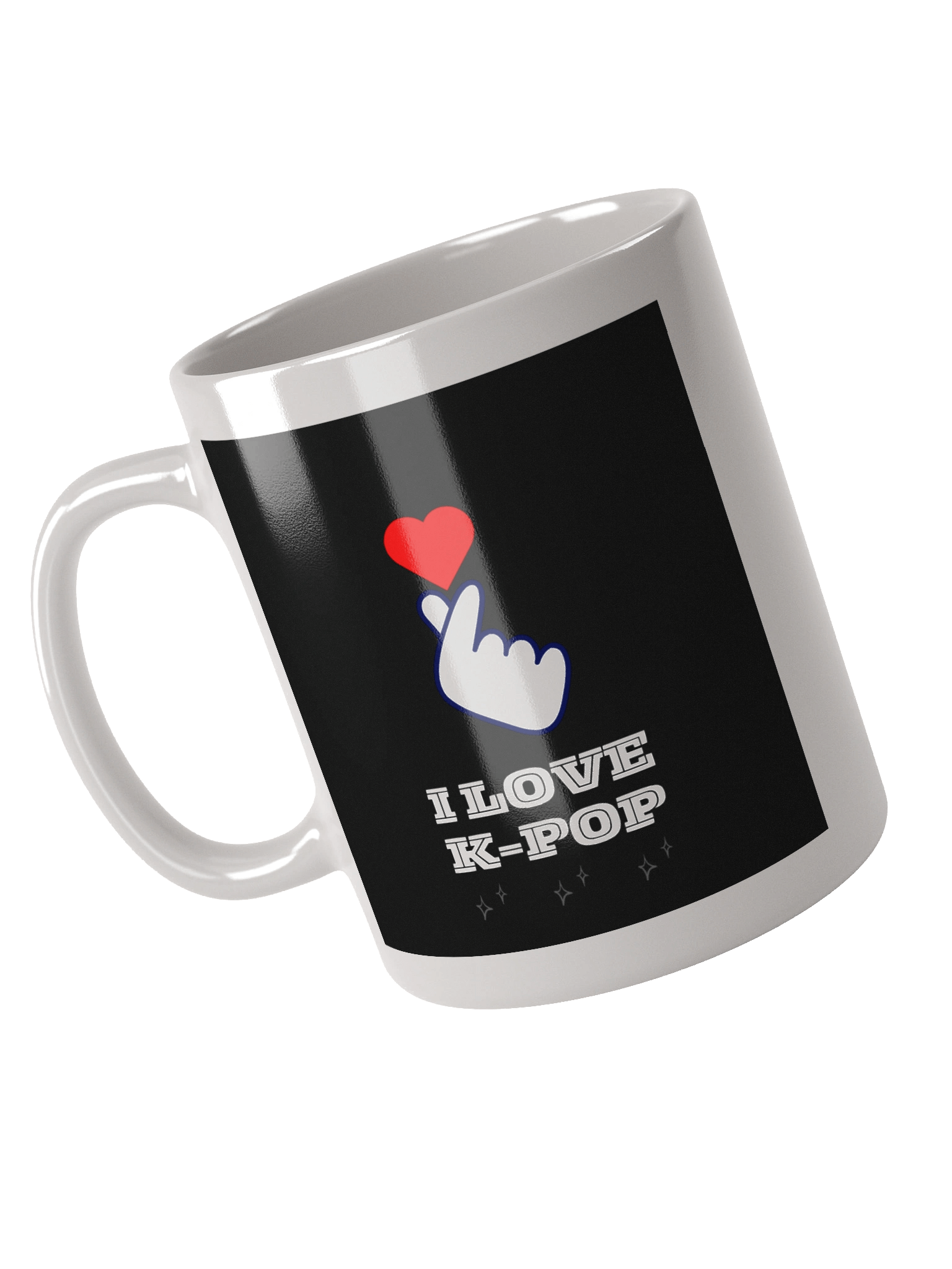 K-POP South Korean finger heart symbol mug product image (4)