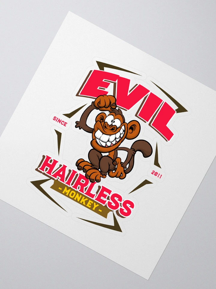 Evil Hairless Monkey v2 - Sticker product image (4)