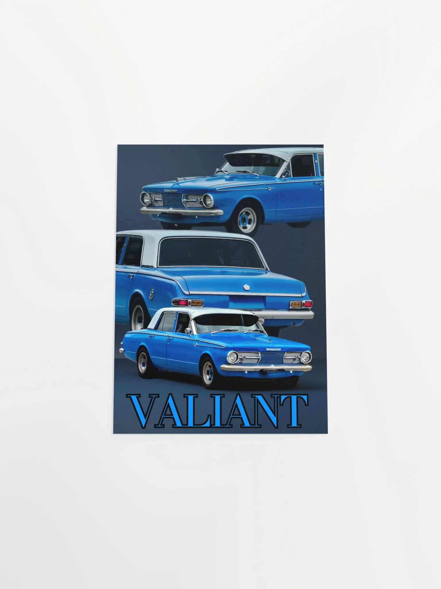 Vintage Blue Car Poster product image (7)