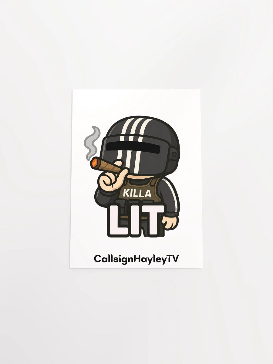 Visor Down, Vibes Up – LIT Killa Poster product image (19)
