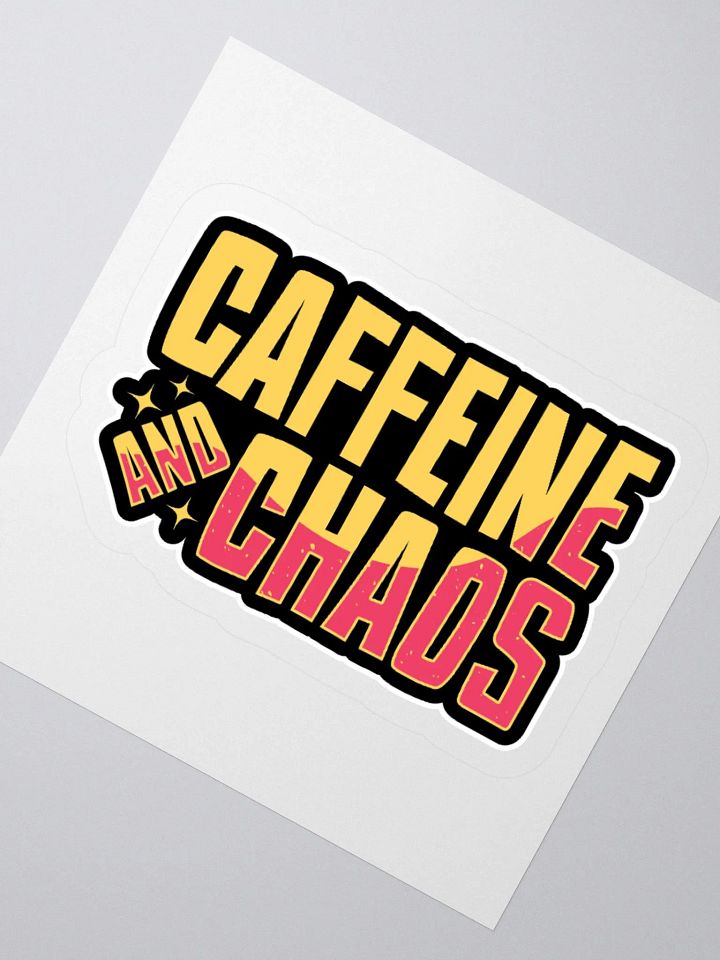 Coffee & Chaos Sticker – A Must-Have for Coffee Lovers product image (6)