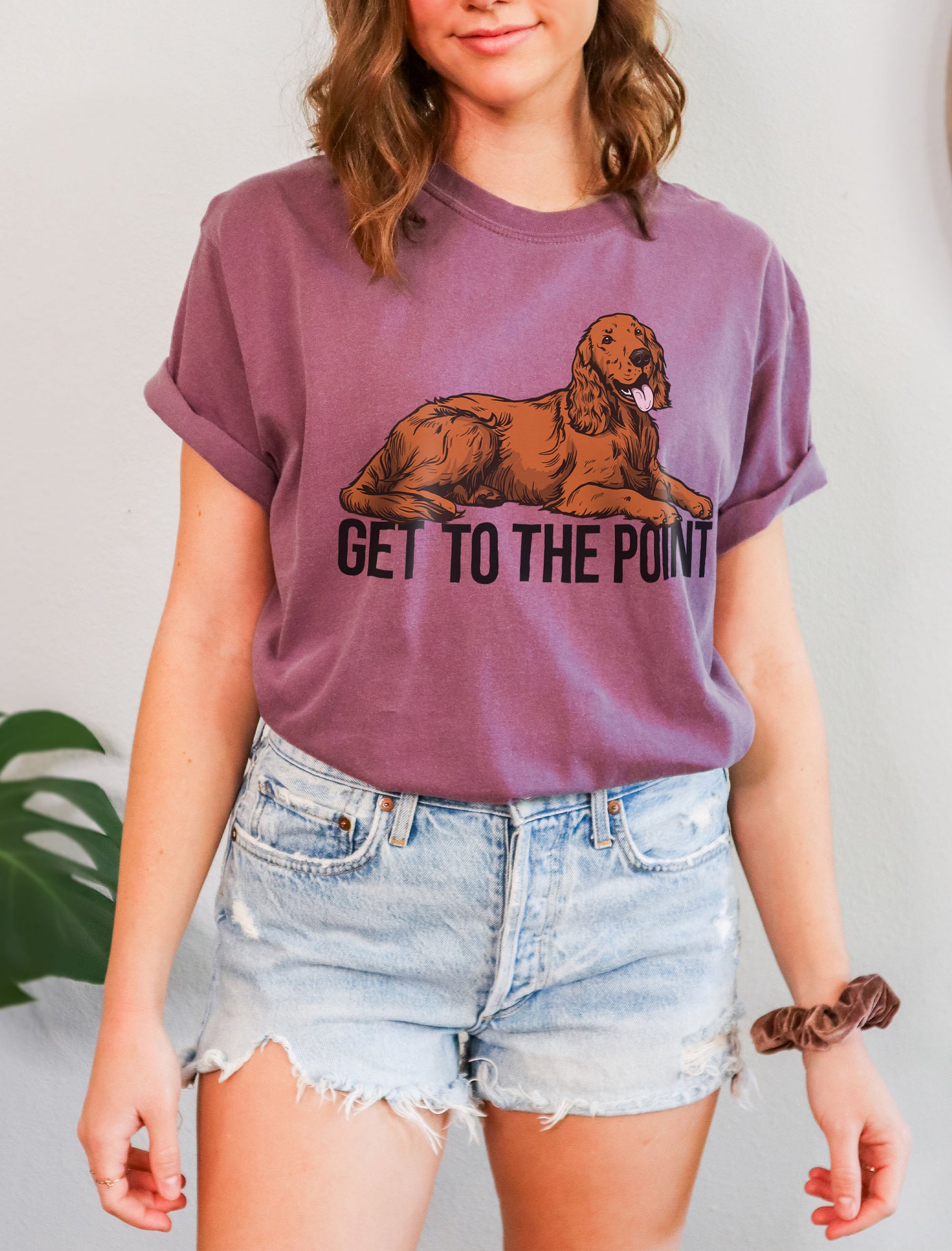 Get to the Point T-Shirt of an Irish Setter | Funny T-Shirt for Irish Setter Paw-rents product image (6)