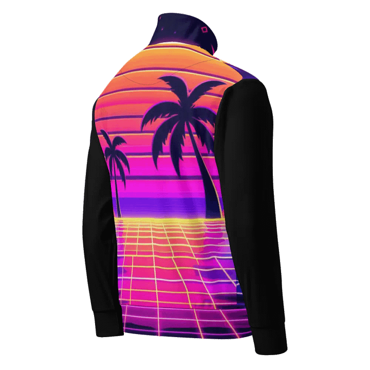 Sunset Synthwave All-Over Track Jacket | AI Design product image (2)