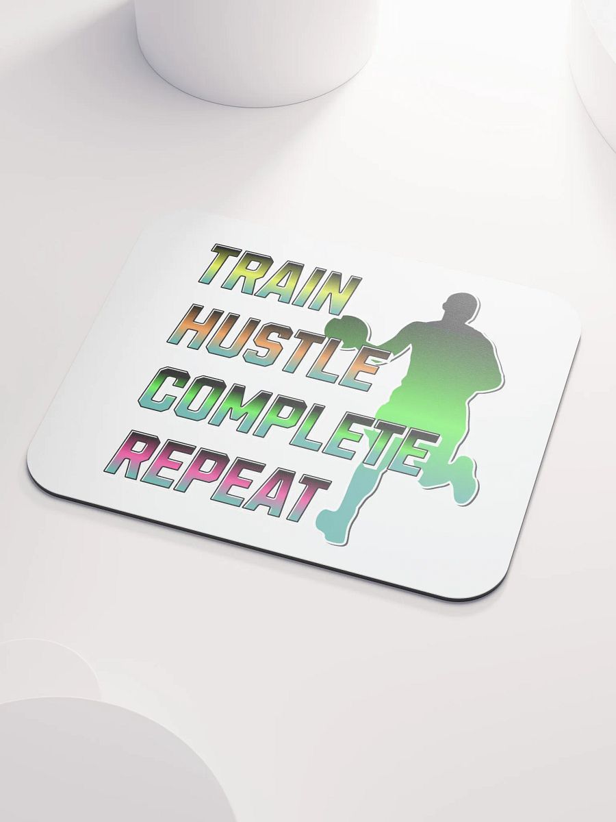 Train Hustle Complete Repeat Basketball Gradient Mouse Pad product image (3)